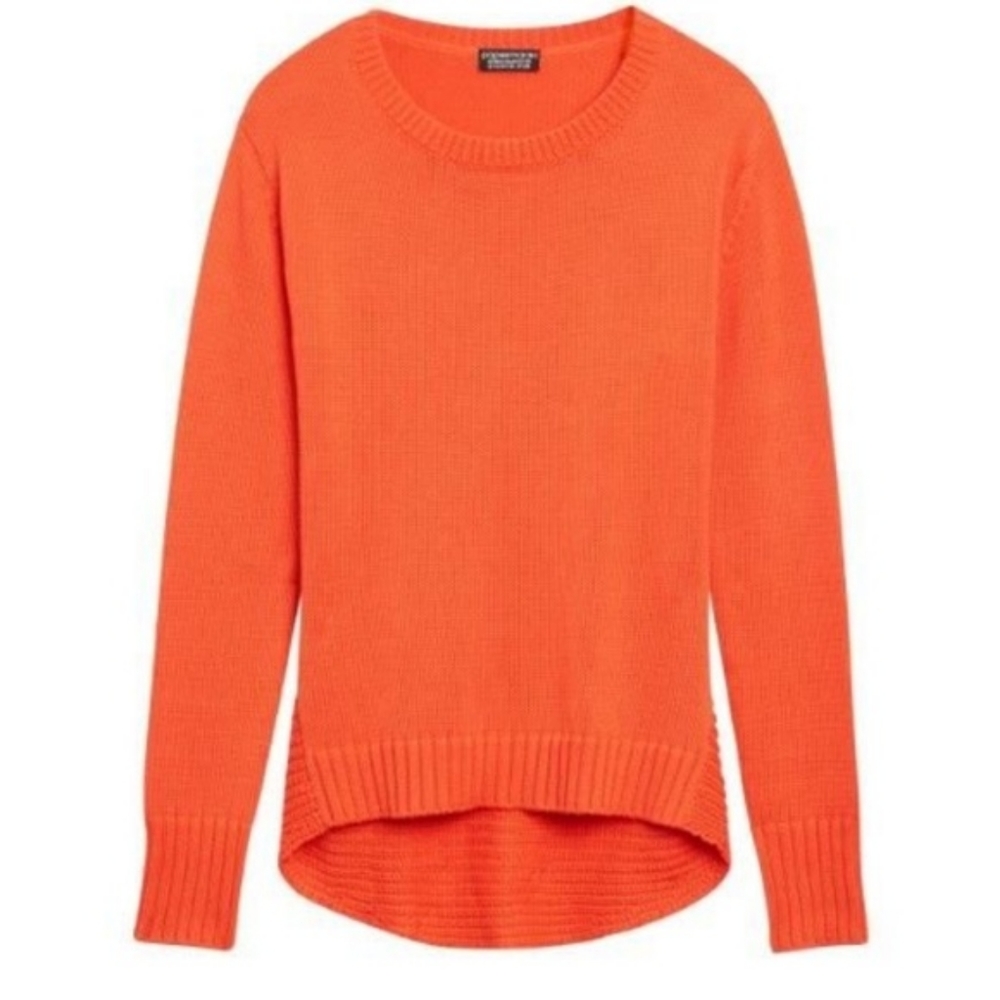 Papermoon | Orange Oversize High Low Sweater